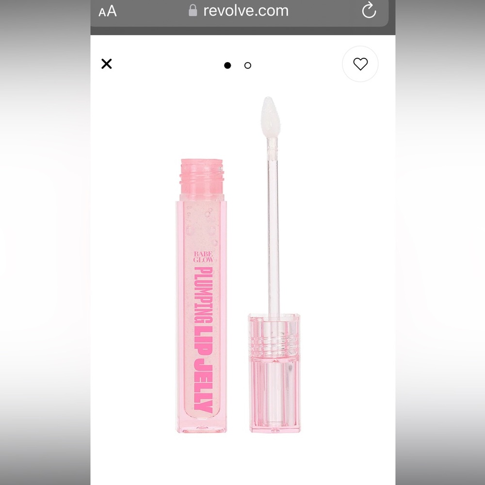 NIB babe glow plumping lip jelly clear